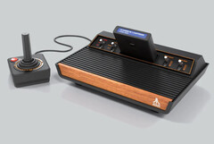 O Atari 2600+ é uma versão modernizada do primeiro console da Atari e suporta os carrinhos de jogos originais. (Imagem via Atari)