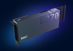 Intel GPU D270 — um acelerador de IA concebido para cargas de trabalho de inferência.