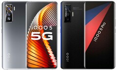 O Vivo iQOO 5 e o iQOO 5 Pro têm ambos telas AMOLED. (Fonte da imagem: Vivo - editado)