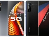O Vivo iQOO 5 e o iQOO 5 Pro têm ambos telas AMOLED. (Fonte da imagem: Vivo - editado)