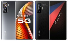 O Vivo iQOO 5 e o iQOO 5 Pro têm ambos telas AMOLED. (Fonte da imagem: Vivo - editado)