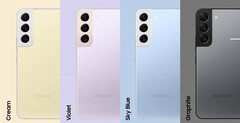 Supostamente, a Samsung oferecerá a série Galaxy S23 em quatro cores também. (Fonte da imagem: Samsung)
