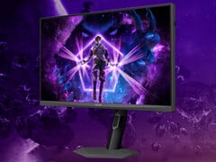 O Agon Pro AGP277QKM custa cerca de US$ 486 na China. Na imagem: uma foto promocional editada que mostra a parte frontal do monitor gaming.