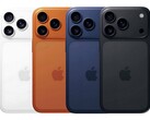 Apple iPhone 17 Pro em opções de cores que vazaram: branco, laranja, azul marinho e preto (Fonte da imagem: Arte não oficial)