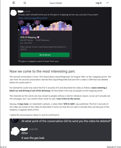 Videotech: Investigação sobre o Cyberleak do GTA 6 – Parte 2