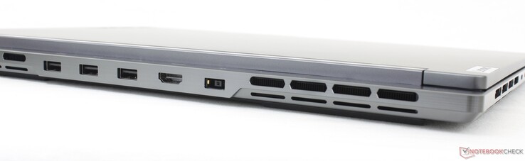 Traseira: 3x USB-A 3.2 Gen. 2, HDMI 2.1, adaptador CA