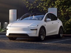 O novo Tesla Model Y em um Supercharger. (Fonte da imagem: Tesla)