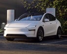 O novo Tesla Model Y em um Supercharger. (Fonte da imagem: Tesla)