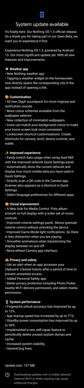 Nada mudança de atualização de OS 1.5 (imagem via Reddit)