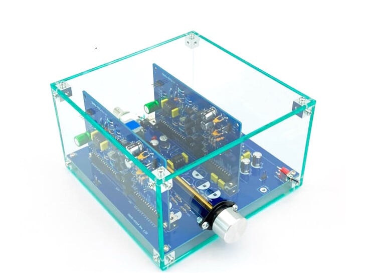 O kit de amplificador de fone de ouvido DIY da Onkyo usa um seletor de volume de alta qualidade. (Fonte da imagem: Onkyo)