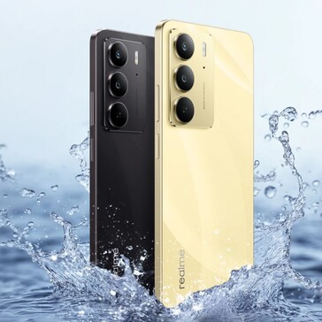 O C75 vem nas opções de cores Black Storm e Lightning Gold (Fonte da imagem: Realme)