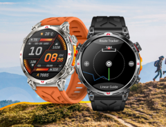 O smartwatch Rollme GT3S (na foto) virá em duas cores - preto e prata - com pulseiras de silicone preta e laranja, respectivamente. (Fonte da imagem: Rollme)