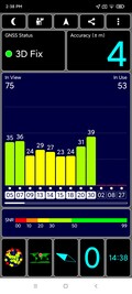 Recepção GPS ao ar livre