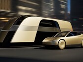 O Tesla Robovan e o Cybercab (Fonte da imagem: Tesla)