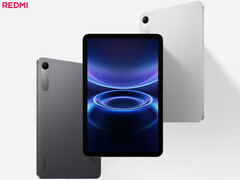 O Redmi Pad 2 SE custa cerca de US$ 161 na China. Na foto: uma imagem promocional mostrando a frente e a traseira do tablet.