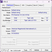 CPU-Z: Placa principal