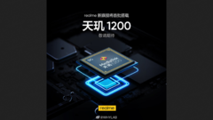 Um cartaz de 1200 realme/dimensidade vazado. (Fonte: Weibo)