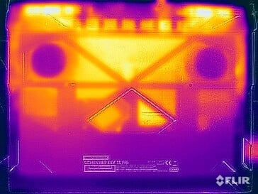 Teste de estresse de temperatura da superfície (parte inferior)
