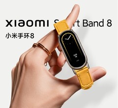 A Xiaomi Band 8 será lançada na China na próxima semana. (Fonte: Xiaomi)