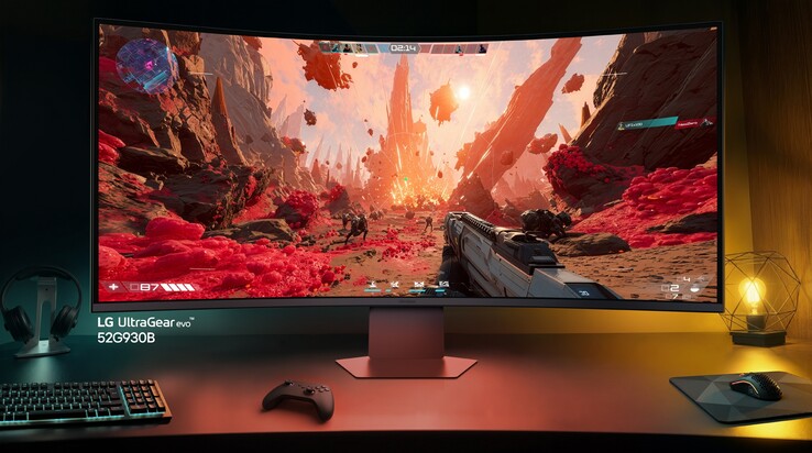 O LG UltraGear evo G9 é o maior monitor 5K2K do mundo. (Fonte da imagem: LG)