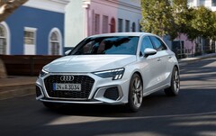 Uma imagem renderizada lançada pela Motor1 imagina o exterior de um possível modelo e-tron do Audi A3 (Imagem: Audi)