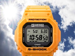 O Casio G-5600SFJ-9 (na foto) foi projetado em colaboração com a Surfrider Foundation Japan. (Fonte da imagem: Casio)