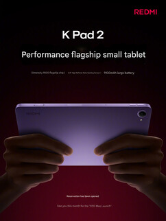 Especificações principais do Redmi K Pad 2 (tradução automática)