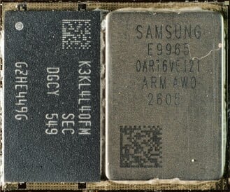 A embalagem do Exynos 2600 na foto