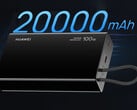 A bateria externa SuperCharge tem uma capacidade nominal de 20.000 mAh. Na imagem: uma foto promocional que mostra a sua parte frontal.