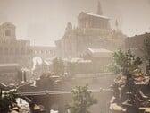 Uma imagem mostrando um edifício em The Forgotten City.