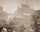 Uma imagem mostrando um edifício em The Forgotten City.