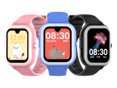 O smarwatch Rogbid K1 vem em três cores - rosa, azul e preto (foto). (Fonte da imagem: Rogbid)