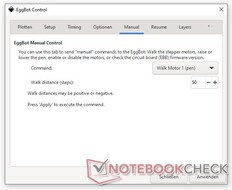 Controle manual EggBot