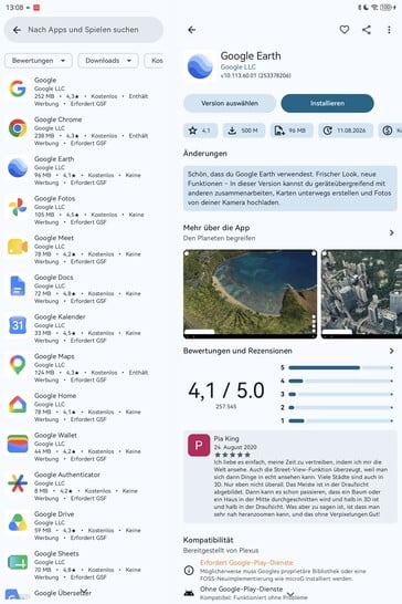 Você pode encontrar todos os aplicativos do Google na Aurora Store.