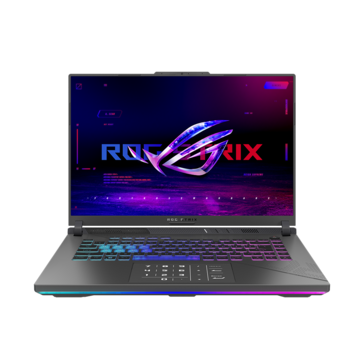 Tela e teclado do Asus ROG Strix Scar 18 (imagem via Asus)