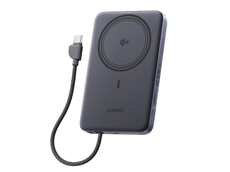 Banco de energia magnético ultrafino Ugreen MagFlow Air Qi2