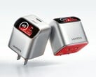O carregador Ugreen X740 45W GaN tem uma tela inteligente angular.