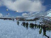 Uma imagem mostrando dois exércitos diferentes em Total War: Rome Remastered.