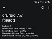 Android 11 (via crDroid 7.2 ROM) em Xiaomi Mi A1 (Fonte: Própria)