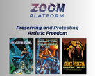 Banner da Plataforma Zoom com jogos Duke Nukem (Fonte da imagem: Plataforma Zoom com edições)