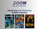 Banner da Plataforma Zoom com jogos Duke Nukem (Fonte da imagem: Plataforma Zoom com edições)