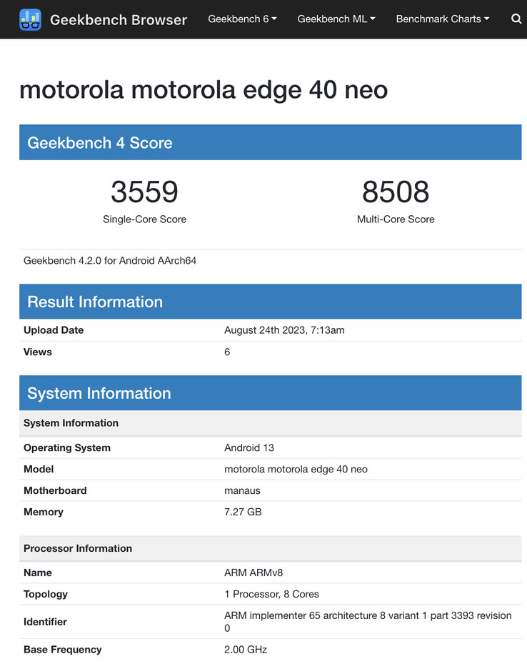 (Fonte da imagem: Geekbench)