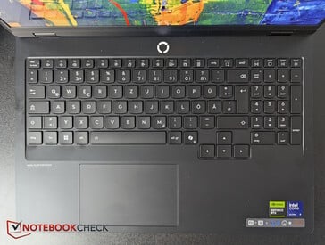 Teclado e touchpad
