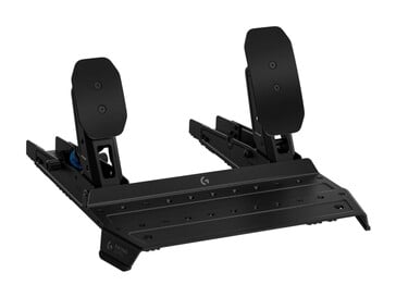 Pedais RS com acelerador de efeito Hall e freio de célula de carga. (Fonte da imagem: Logitech)