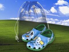 Windows xp crocs com design de papel de parede bliss e charms Microsoft jibbitz (fonte da imagem: microsoft)