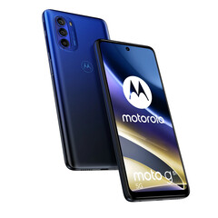 A Moto G51 estará disponível em Prata Brilhante e Azul Índigo. (Fonte da imagem: Motorola)