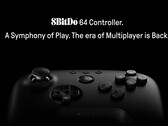 a primeira tentativa da 8BitDo de criar um controle para Nintendo 64 está finalmente disponível na cor preta. (Fonte da imagem: 8BitDo)