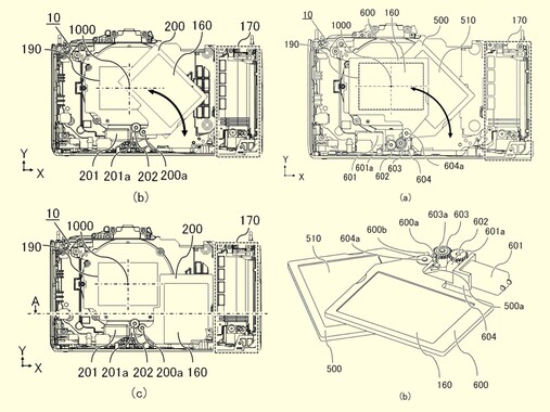 Projeto de um filtro ND interno (Fonte da imagem: Japan Patent Platform)