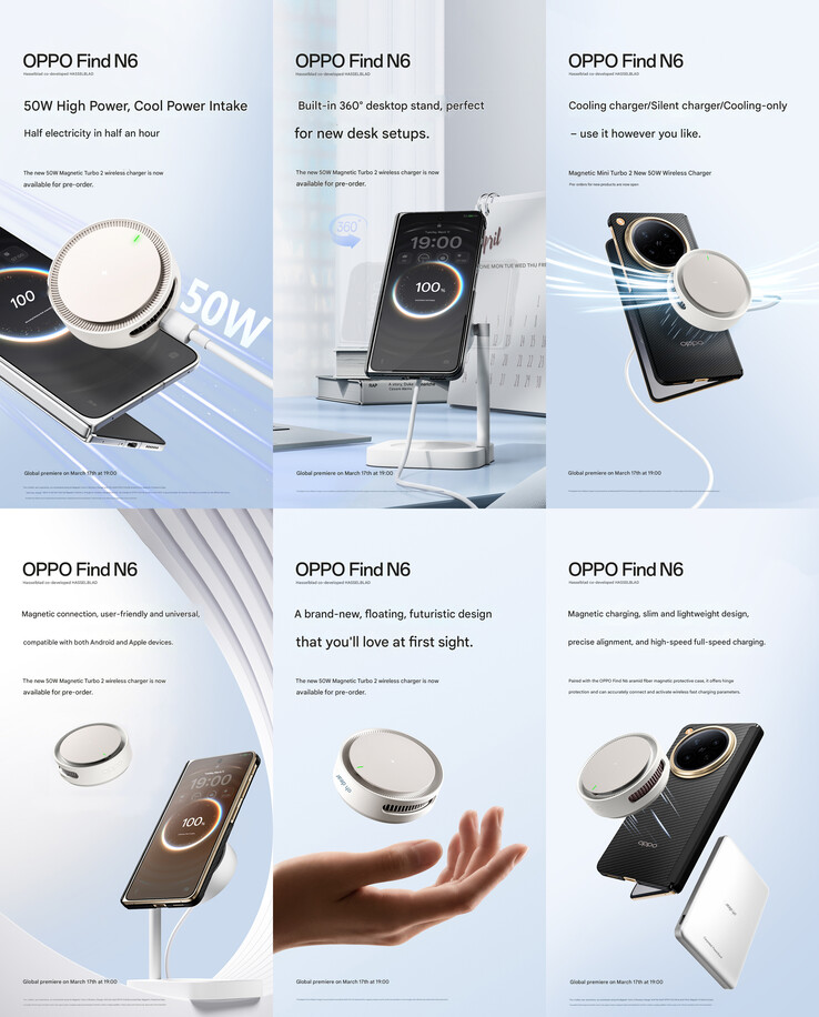 Principais destaques do carregador magnético sem fio e do cooler de 50 W da Oppo de segunda geração (tradução automática)