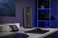 O Corsair One i300 é um poderoso e compacto PC para jogos. (Fonte de imagem: Corsair)